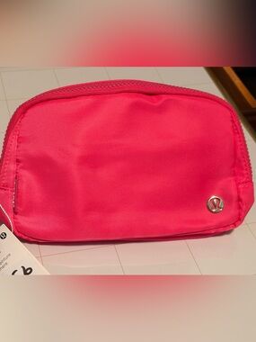 Bright Pink Women's Cosmetic Pouch
